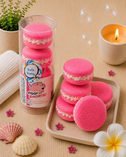 Piggy Snorts Bath Bomb Cookies l Strawberry l Pink