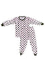 Polka dot pj set on a white background