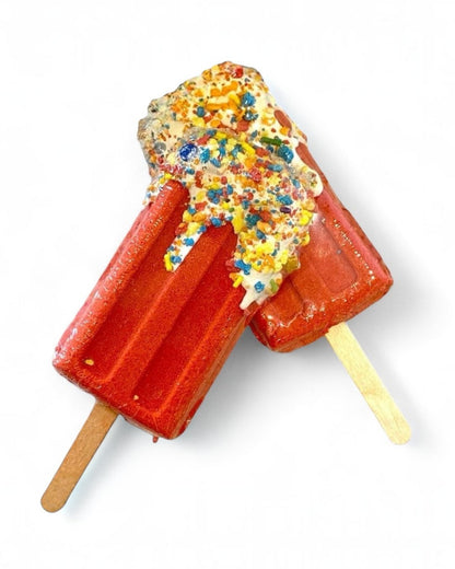 Popsicle Bath Bomb - Red Orange | Calla Lily Cosmetics + CL kids