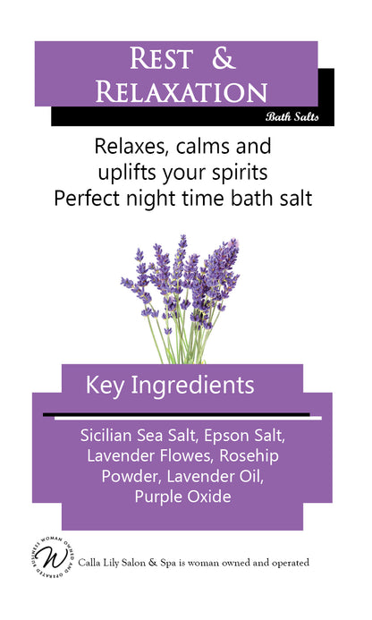 Rest and Relaxation Bath Salts