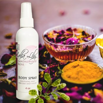 Sandalwood Rose Room and Body Mist - Calla Lily Cosmetics + CL kids