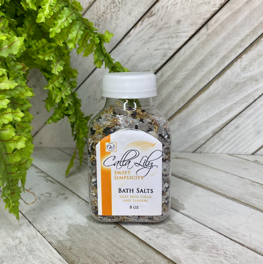 Sweet Simplicity Bath Salts - 8oz - Calla Lily Cosmetics + CL kids