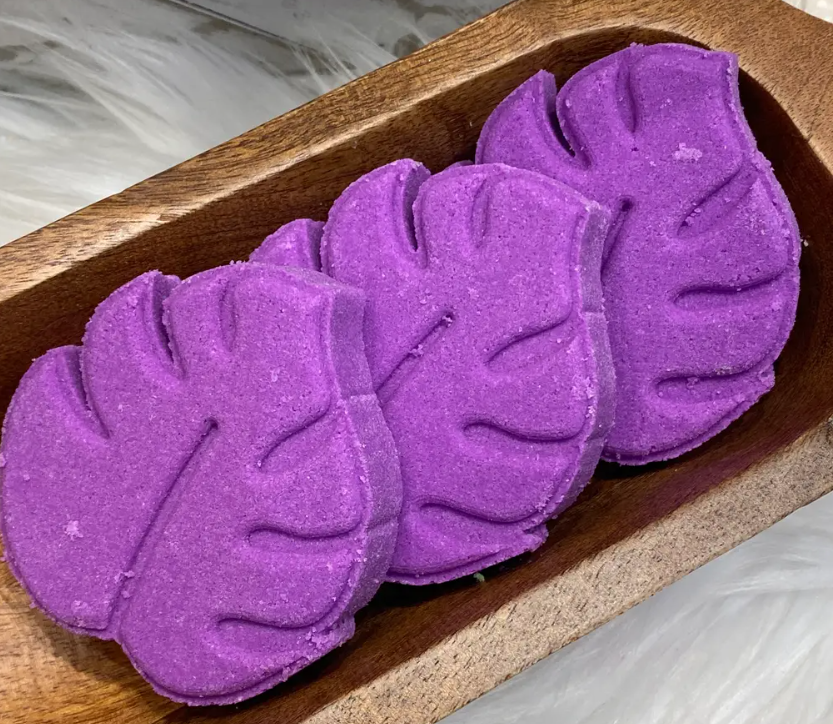 Purple Leaf Bath Bomb