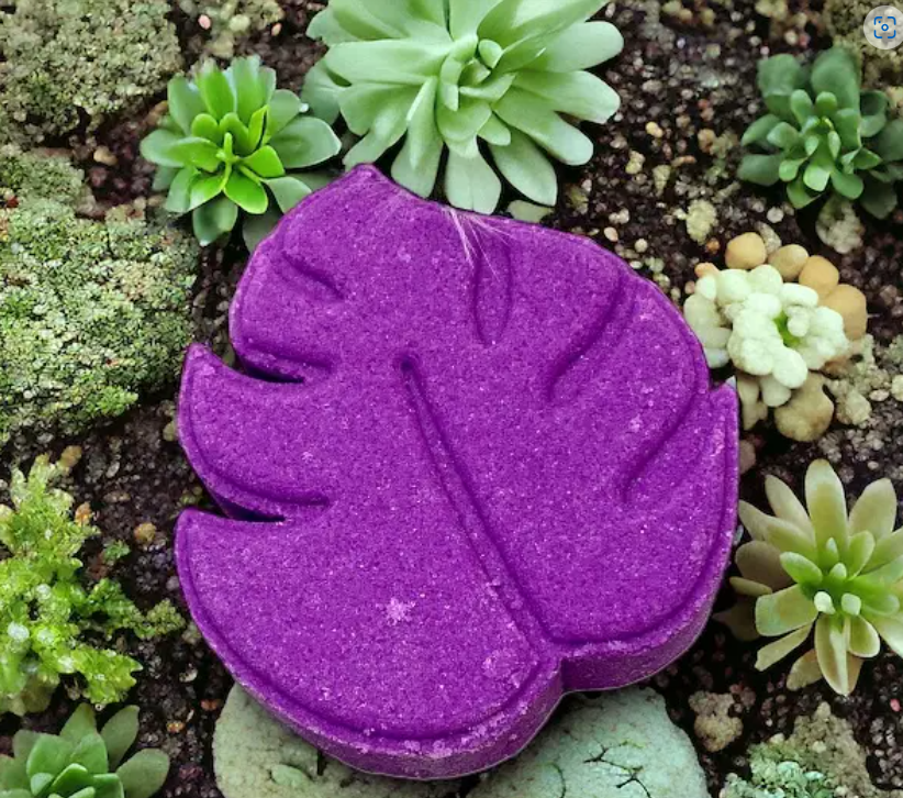 Purple Leaf Bath Bomb