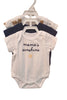 Baby onesie with 'mama's sunshine' text on a white background
