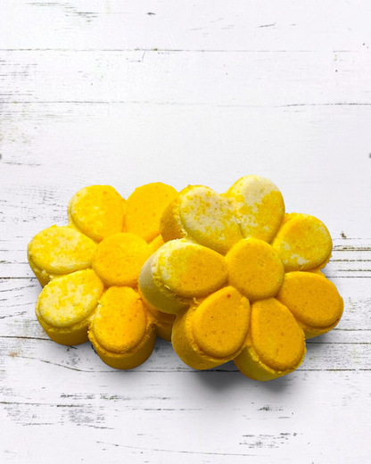 Sugared Lemon Flower Bath Bomb - Calla Lily Cosmetics + CL kids
