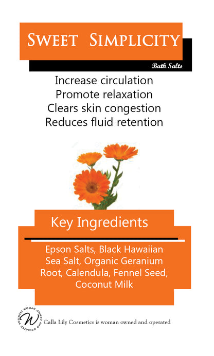 Sweet Simplicity Bath Salts