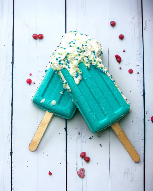 Popsicle Bath Bomb - Teal | Calla Lily Cosmetics + CL kids
