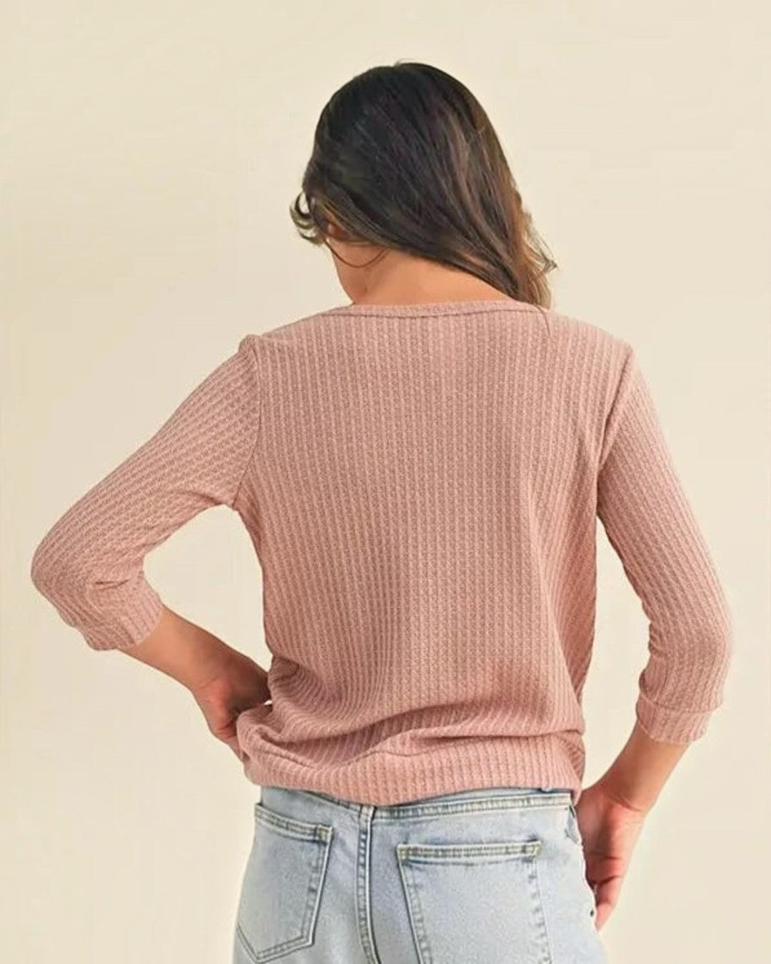 Blush Twist Front Long Sleeve Top - Tween - Calla Lily Cosmetics + CL kids