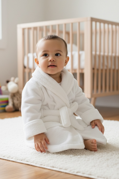 White Super Soft Toddler Robe