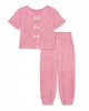 Toddler's Crinkle Plisse Pant Set w/ Bows