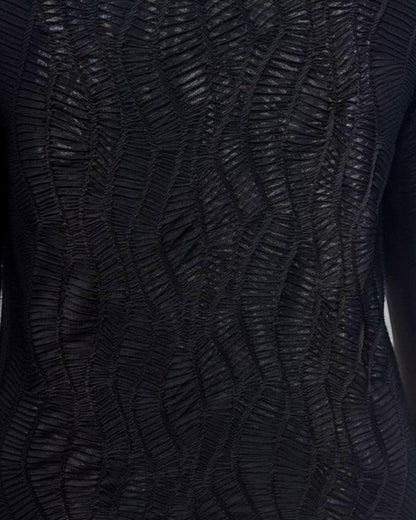 Textured Knit Sleeveless Tank