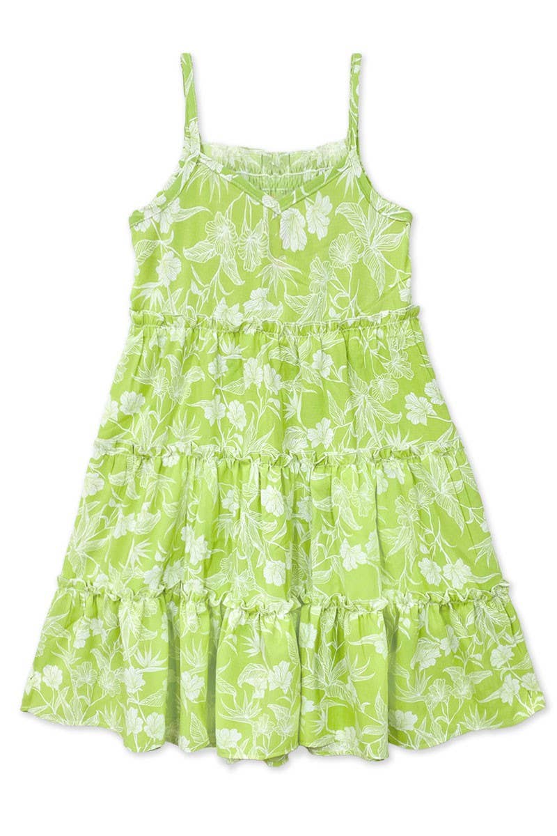Green Maxi Dress with Back Smocking