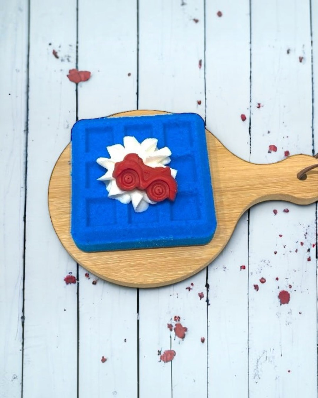 Waffle Bath Bomb - Blue - Calla Lily Cosmetics + CL kids