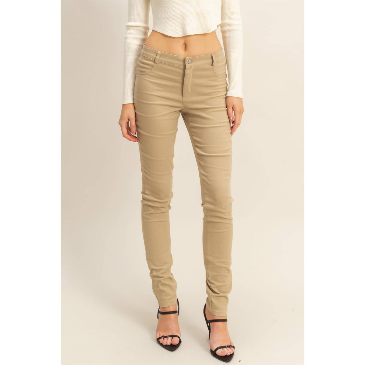 Low-Rise Skinny Pants