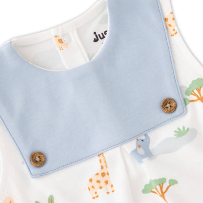 Organic Cotton Safari Lion & Explorer Baby Romper Set