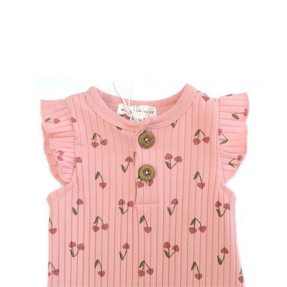 2 Piece Floral Onsie & Headband Set