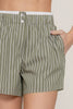 Contrast Waist Boxer Style Shorts