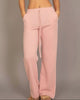 Calla Lily Cosmetics + CL kids pink cotton French terry crop top with elastic hem and wide-leg pants.