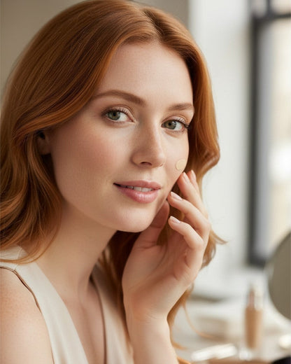 Calla Lily Cosmetics Dublin Foundation in Light Ivory, a liquid makeup with medium to full coverage.