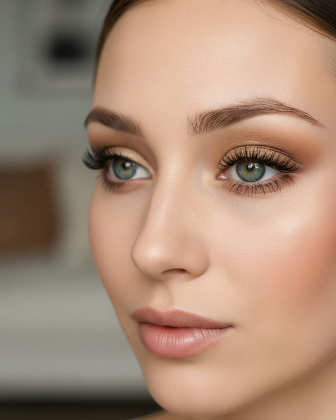 Calla Lily Cosmetics Tierra Matte Shadow in medium yellow brown, a silky pressed mineral eyeshadow.