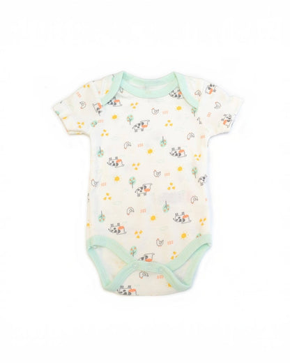 3pc Hello Cow Bodysuit Pants & Bib Set