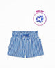 CL kids blue ribbed tank top and white & blue striped shorts set. 100% cotton.