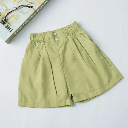 Tween Shorts with Ruffled Waistband