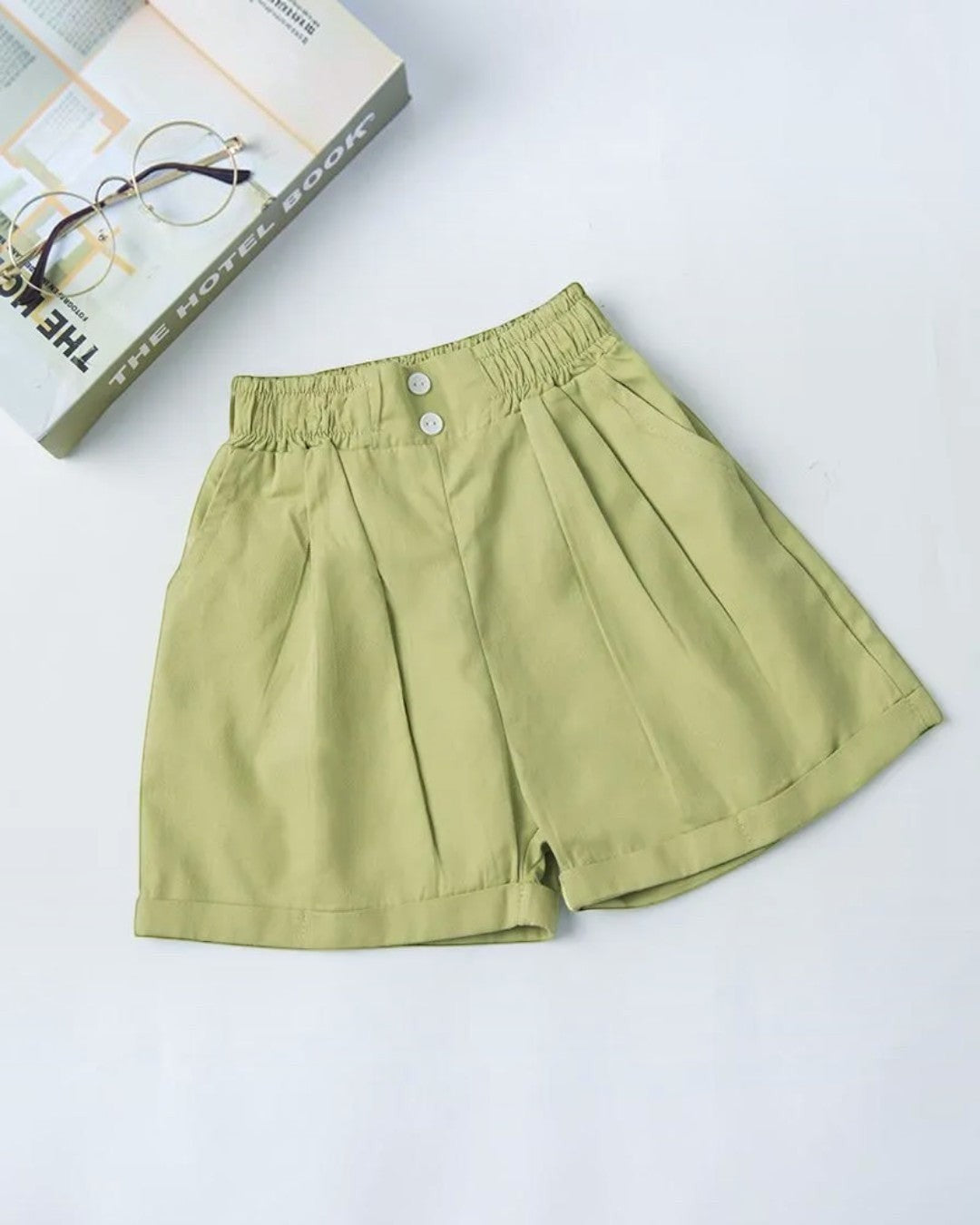 Tween Shorts with Ruffled Waistband