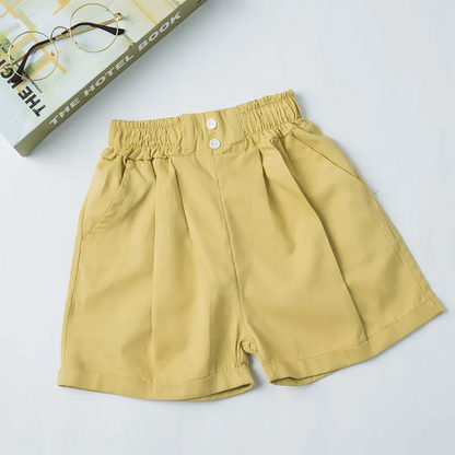Tween Shorts with Ruffled Waistband