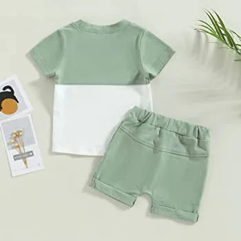 Colorblock Top & Shorts Sets - Baby
