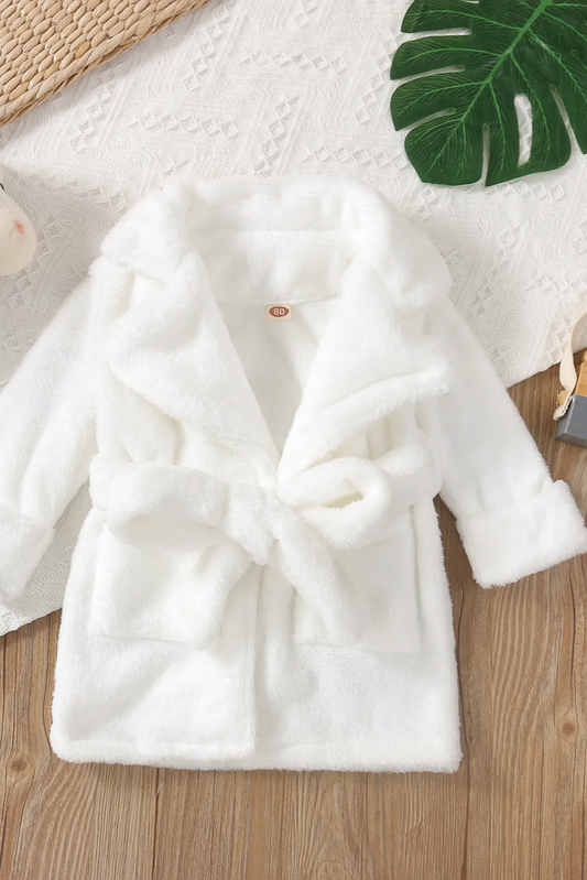 White Super Soft Toddler Robe