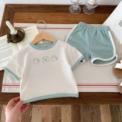 Mint 2pc Short Sleeve T-Shirt Shorts Sets
