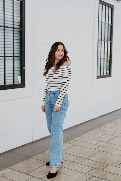 Soho Black D'Orsay Flat Shoes