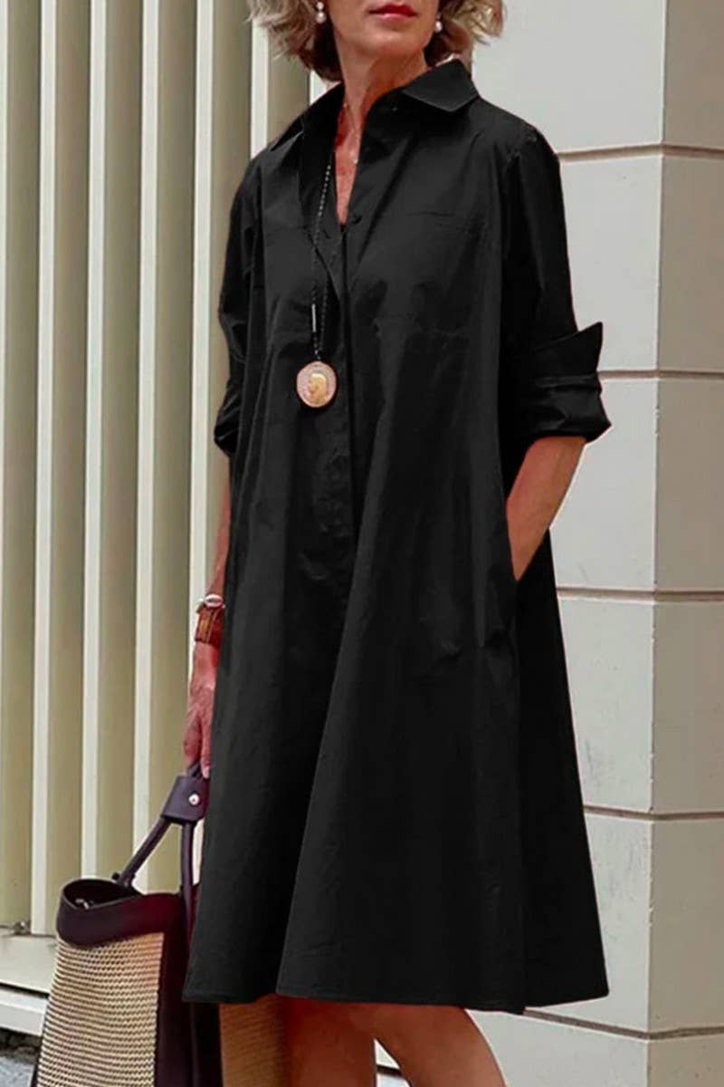 Long Sleeve Shirt Dress