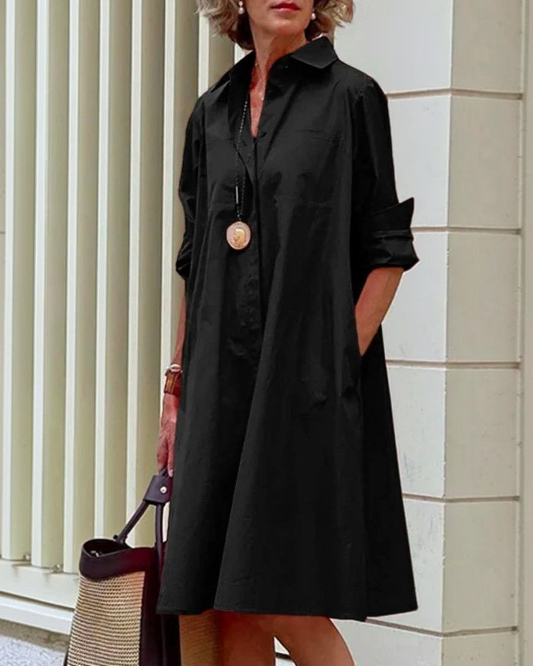 Long Sleeve Shirt Dress