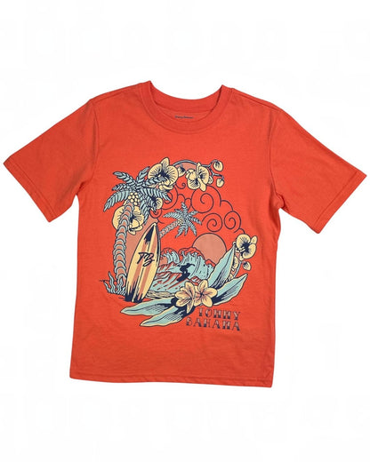 Tommy Bahama Orange Surf Tee