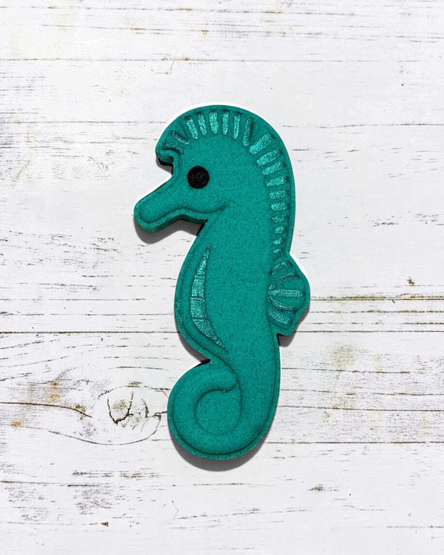 Seahorse Bath Bomb - Teal