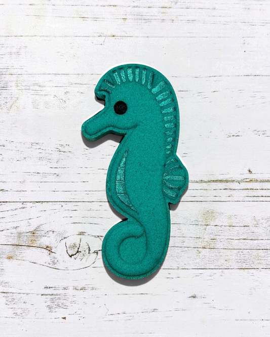 Seahorse Bath Bomb - Teal