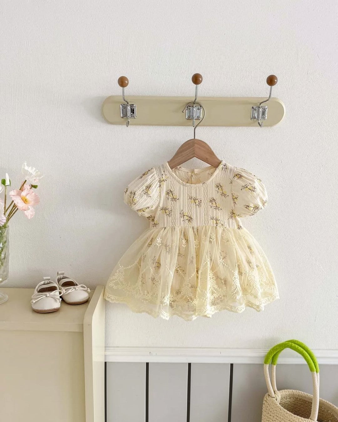 Cream Mesh Romper/Dress