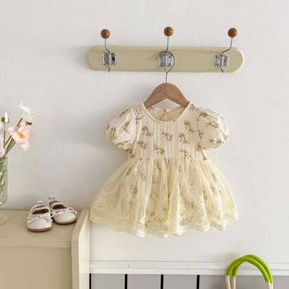 Cream Mesh Romper/Dress