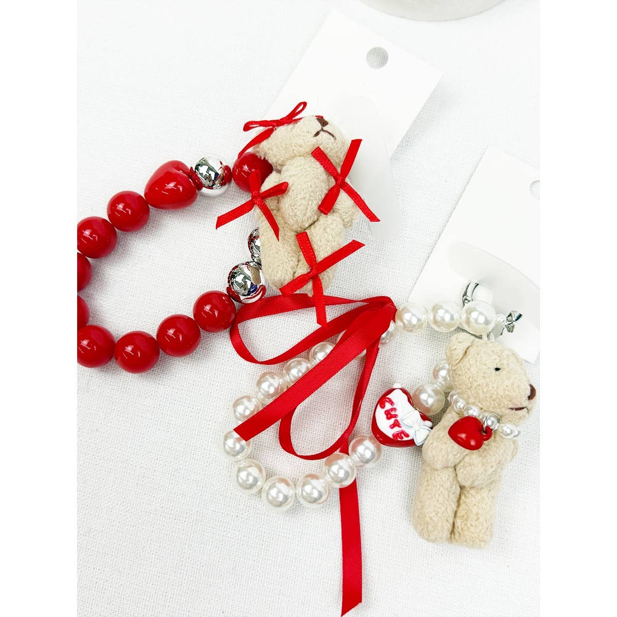 Teddy Bear Charm Mix Cell Phone and Bag Key Chain