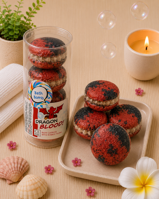 Dragons Blood Bath Bomb Cookies l Red Black