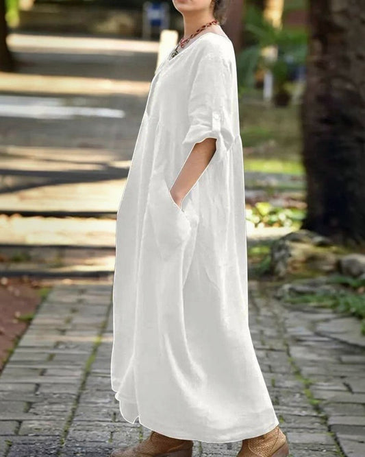 Long Sleeve Pocket Maxi Dress