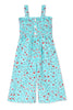 Girl's Teal Romper w/Side Pockets