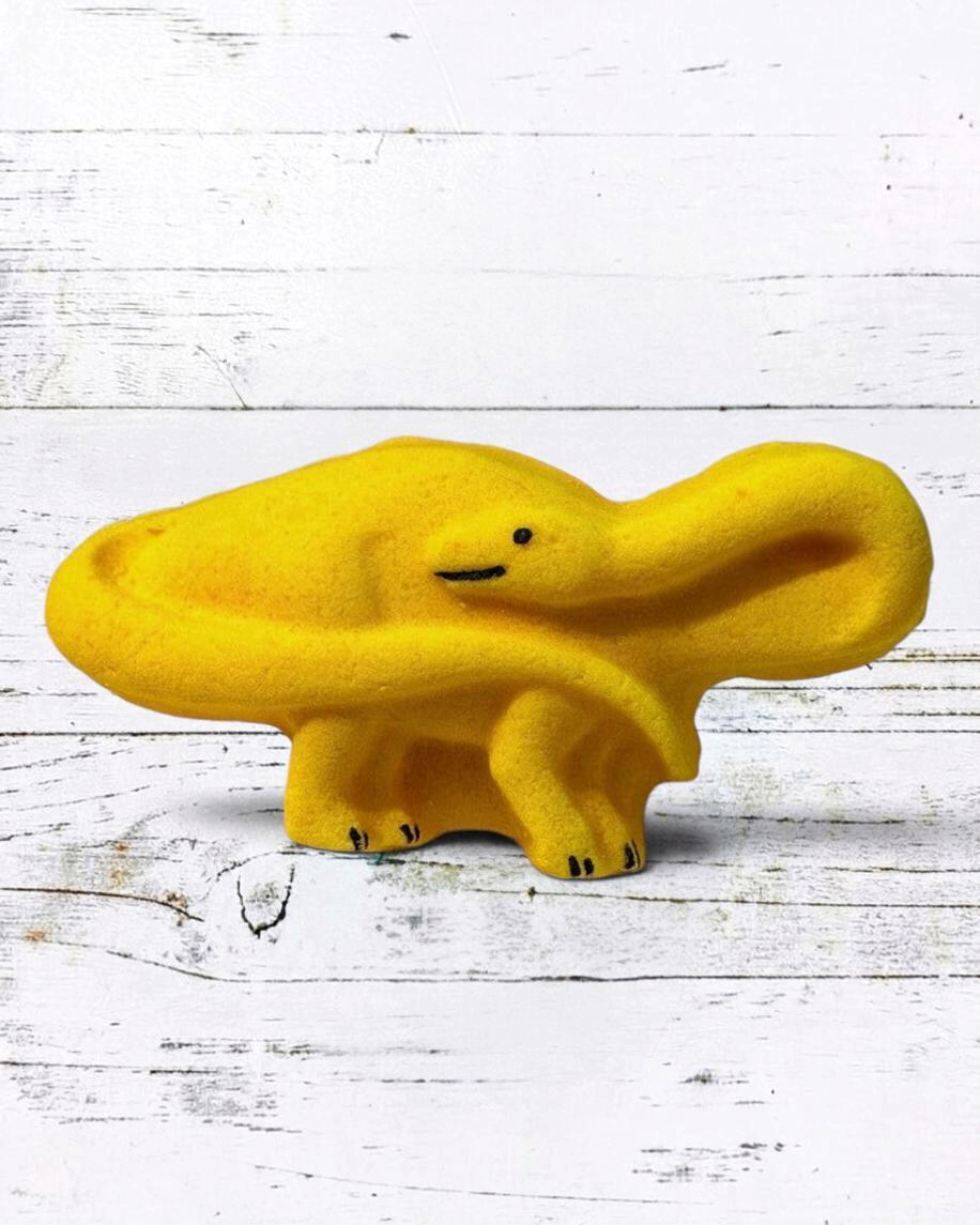 Med. Brontosaurus Bath Bomb l Pineapple l Yellow