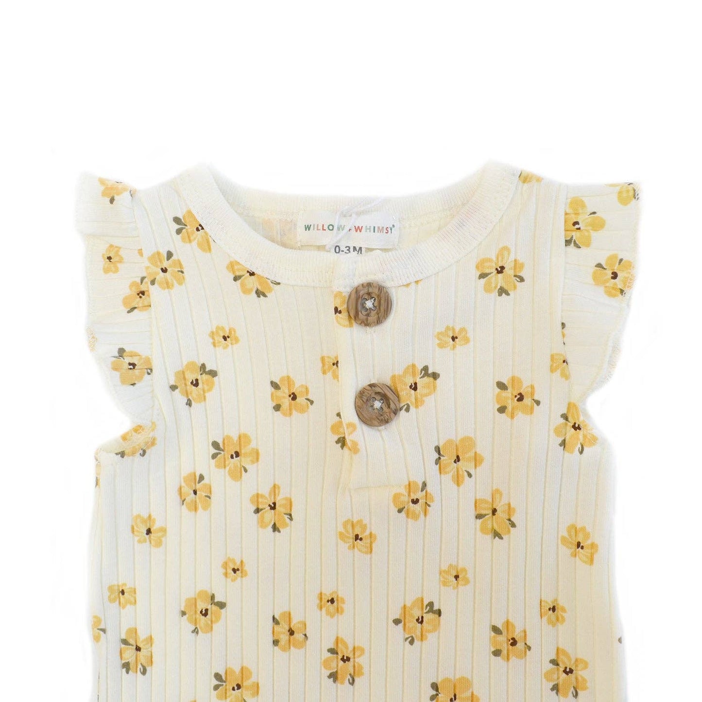 2 Piece Sleeveless Willow + Whimsy Coverall & Headband Set