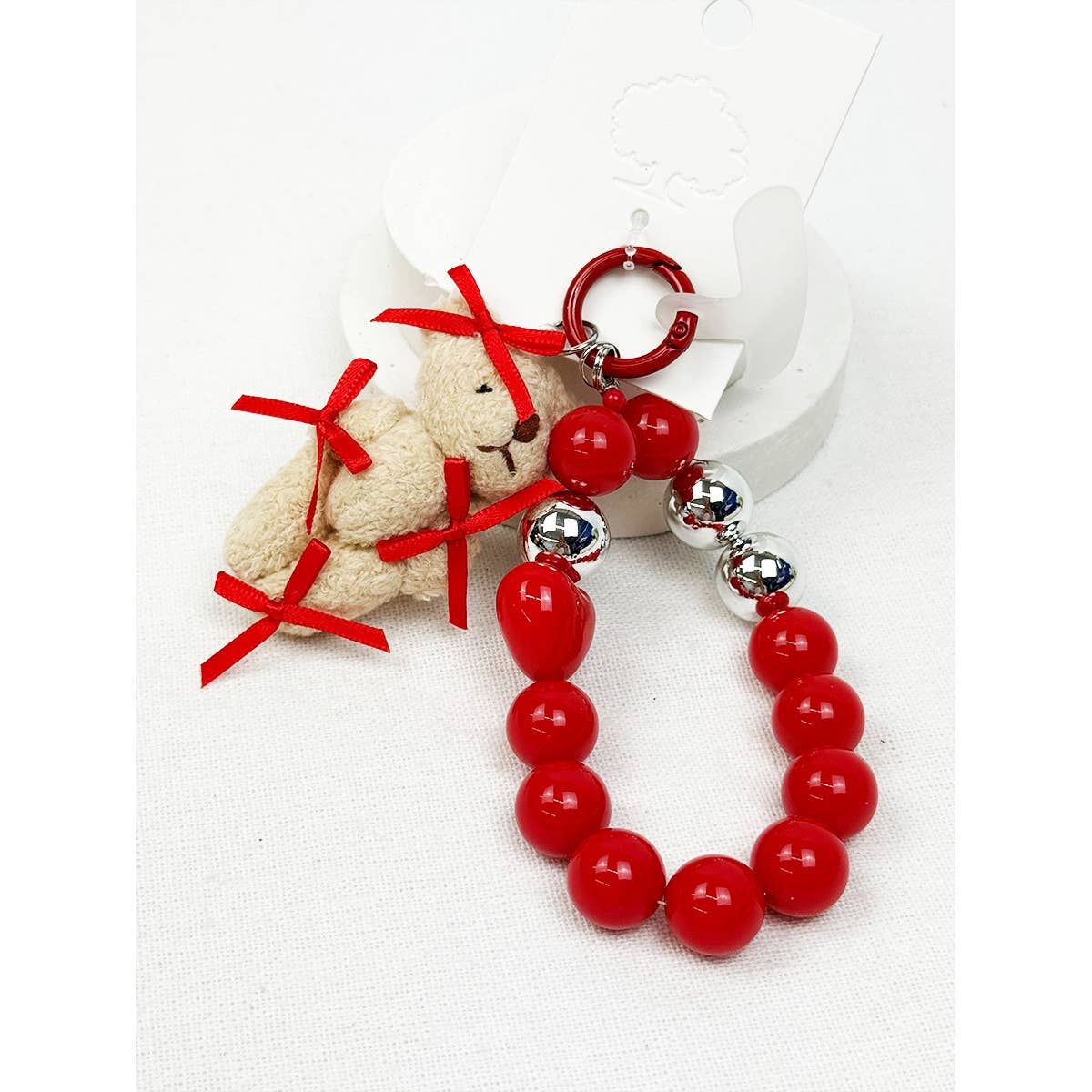 Teddy Bear Charm Mix Cell Phone and Bag Key Chain