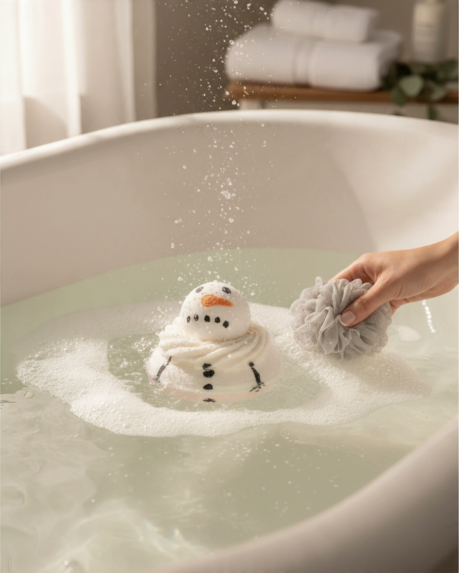 Melting Snowman Bath Bomb