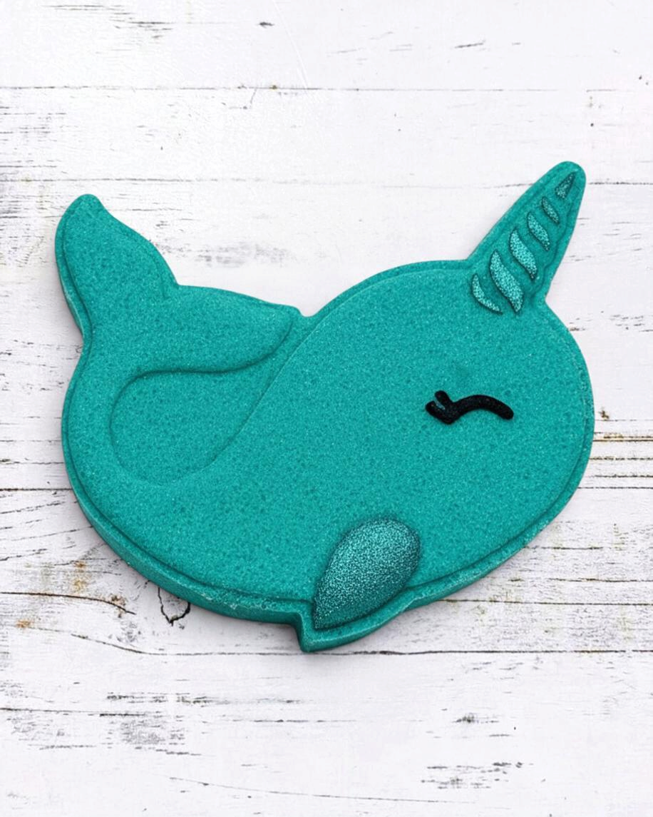 Narwhal Bath Bomb - Teal